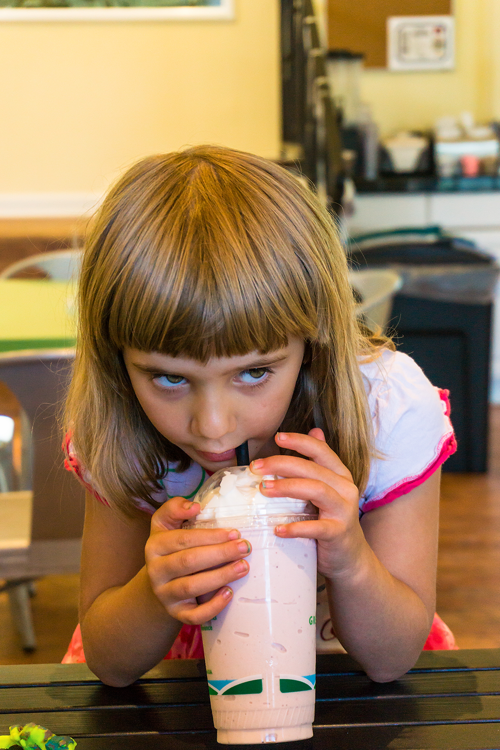 RayRay with milkshake