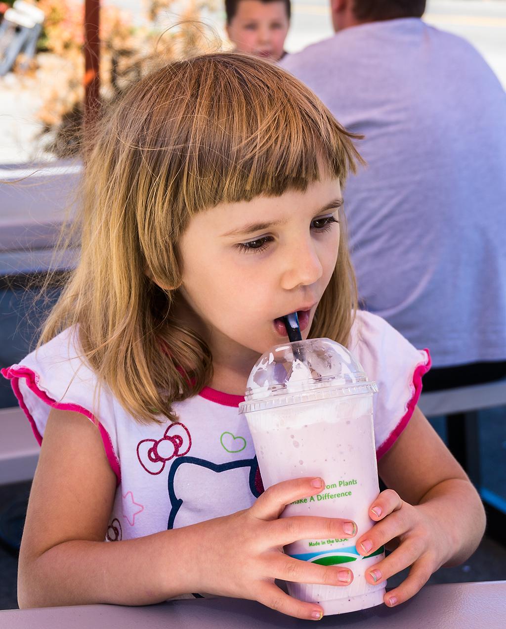 RayRay with milkshake