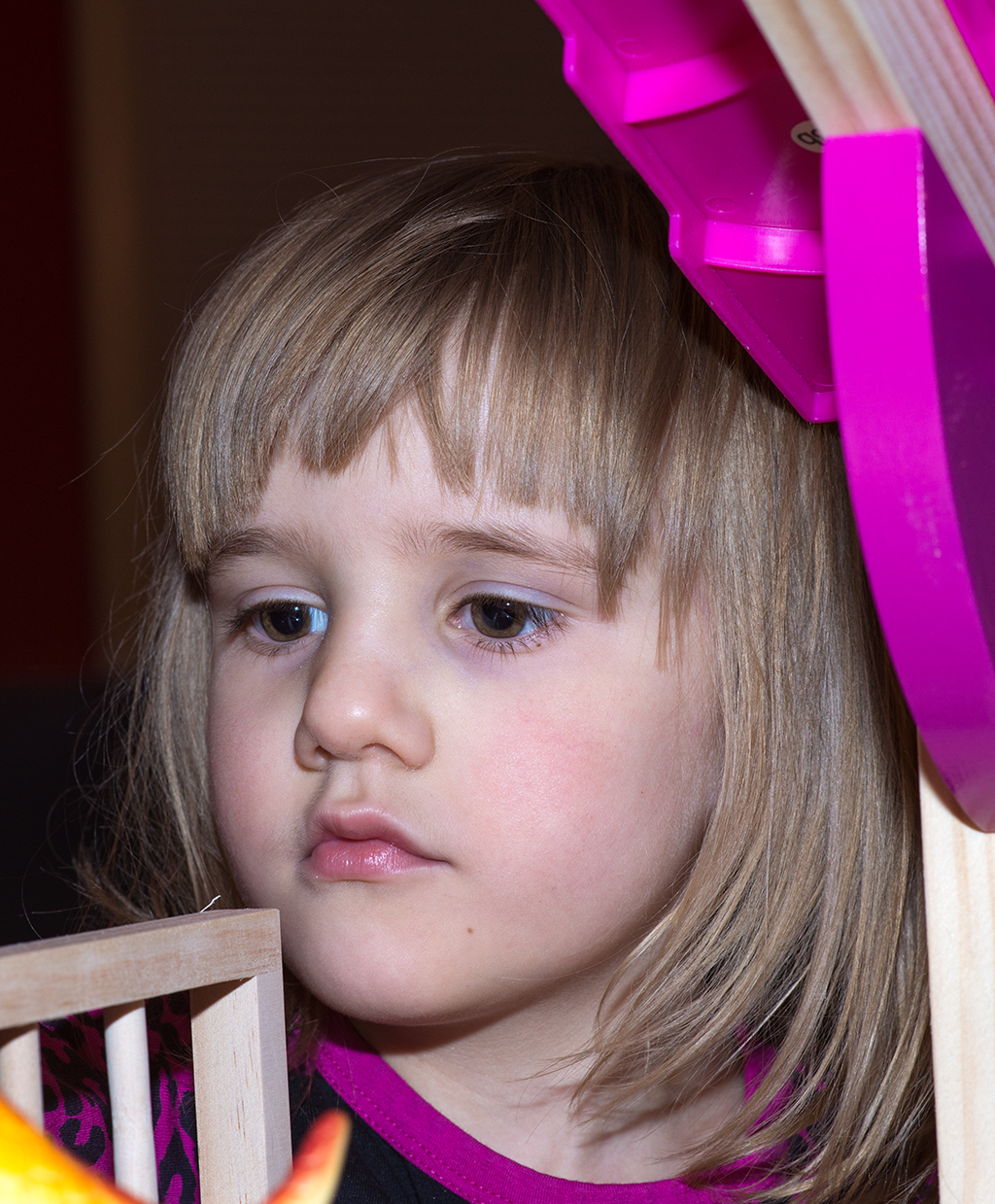 RayRay with her Christmas playhouse