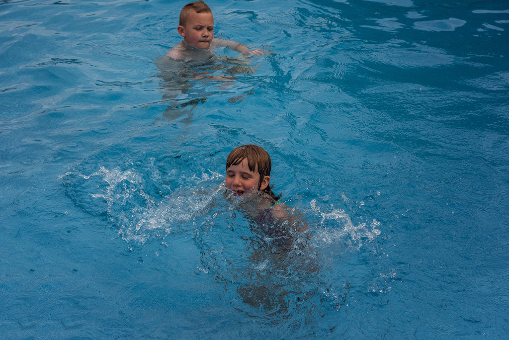 Kids in pool