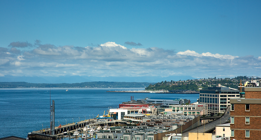 Elliott Bay looking north toward Ballard