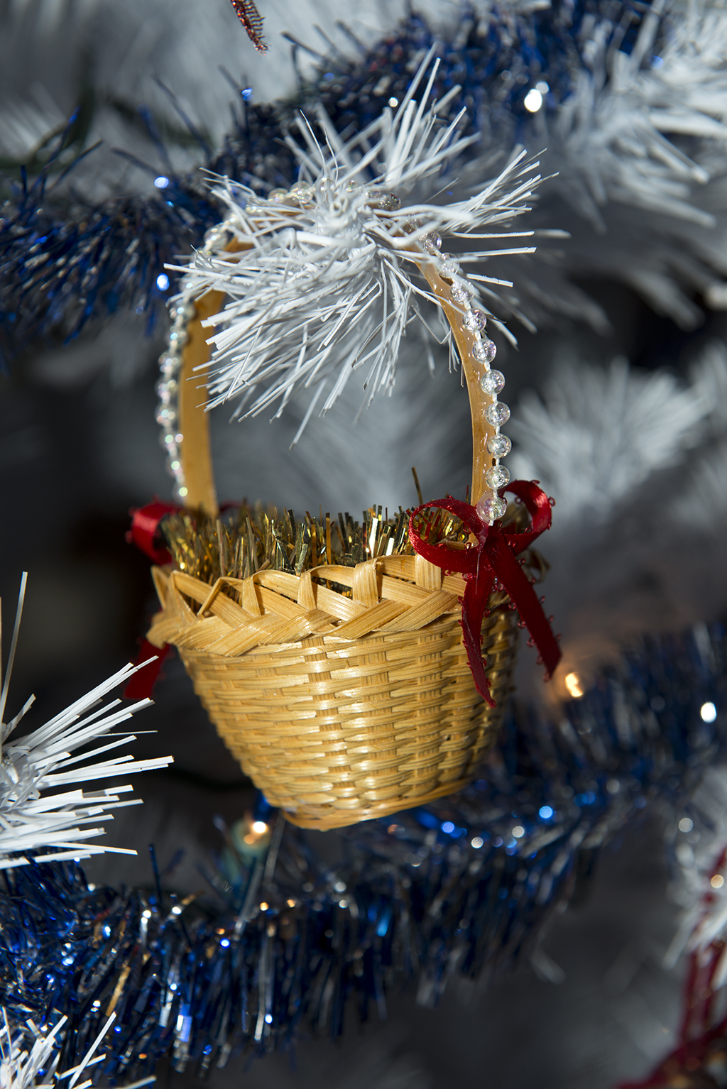 Basket on tree